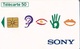 FRANCE  Sony  4 Symboles Télécarte Gem    De 50 Unités De 12 1996    Tirage  1 000 000 Ex - Advertising