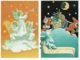 1993 - FINLANDE - 2 Entiers Postaux Pour Vœux De Noël (cartes 10 Et 11) - Lutins Tirant Un Traineau Et Anges Musiciens - Enteros Postales