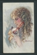 BUSI. Jolie Femme Et Petit Chien.  1921.   2 Scans. - Other & Unclassified