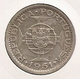 SAO TOME PRINCIPE SAINT THOMAS AND PRINCE 5$ ESCUDOS 1951 SILVER DIFICILLE - Sao Tome And Principe