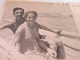 COUPLE IN SWIMSUIT ON A BOAT,  ISLAND RAB YUGOSLAVIA 1939, PHOTO - Persone Anonimi