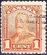 CANADA 1928 KGV 1c Orange SG275 Fine Used - Used Stamps