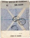 Eritrea-Palestine, 1944 WWII M.E.F / MEF Double Censored, 2/6 Shilling, High Value Registered Cover I - Erythrée