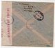 Eritrea-Palestine, 1943 WWII M.E.F / MEF Double Censored, 8 Stamps, High Value Registered Cover II - Eritrea