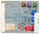 Eritrea-Palestine, 1944 WWII M.E.F / MEF Double Censored, 7 Stamps, High Value Registered Cover III - Eritrea