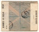 Eritrea-Palestine, 1944 WWII M.E.F / MEF Double Censored, 7 Stamps, High Value Registered Cover III - Erythrée