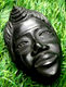 Sculpture Visage Africain   Bois D' ébène  (65x45)mm - Art Africain