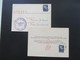 Niederlande 1937 Glückwunschkarten Zur Königlichen Hochzeit Juliana / Bernhard Wappen Des Königshauses - Cartas & Documentos