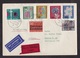 Germany: Airmail Express Cover To Switzerland, 1963, 7 Stamps, Flowers, Religion, Label (traces Of Use) - Brieven En Documenten