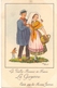 CP - Folklore Costume - Les Vieilles Provinces De France - La Guyenne - Illustr Jean Droit - Pub Reclame Farines Jammet - Costumes