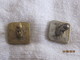 Ethiopie: Boutons De Manchette / Cuff Links Lion De Judah - Fancy Sony - Buttons