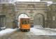 09 ATM Milano Tram 1950 Officine Tallero Piazza Cavour Straßenbahn Tranvía Raitiovaunu Villamos Neve Snow - Tramways