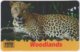 FRANCE C-579 Prepaid Woodlands - Animal, Cat, Cheetah - Used - Nachladekarten (Refill)