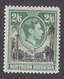 Northern Rhodesia 1938 - King George VI 2 SHILLING & 6 PENCE Mint Hinged - Northern Rhodesia (...-1963)