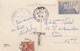 FRANCE - CP MENTON - ALPES MARITIMES 19.8.46 TAXEE GERBE 5f- CACHET FRONTIERE FRANCO ITALIENNE PONT SAINT LOUIS   / 2 - 1859-1959 Covers & Documents