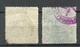 CHILE 1891 Telegraphenmarken Telegraph Tax Stamps Michel 1 & 3 O - Chile
