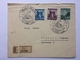 BOHEMIA & MORAVIA 1941 Cover Registered Prague To Sebinitz Germany With Prague Handstamps - Covers & Documents