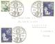 Autriche Nativité : 1953/55 3 Lettres (dont 1 LR) Avec Grand Cachet Circulaire Illustré CHRISTKINDL - Christianisme