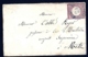 LETTRE ALSACE-LORRAINE OCCUPÉE- TIMBRAGE PAR EMPIRE N°16 CAD BLEU TYPE 138-3 (RARE)- 1874 - 2 SCANS + INFO - Storia Postale