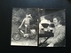 Delcampe - LOT 20 PHOTOS DONT PHOTOS AVEC MOTO MOBYLETTE SCOOTER CONGO BELGIQUE ... + 1 NÉGATIF D UN HOMME SUR MOTO - Automobili