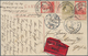 Nachlässe: 1832/1945, Ca. 70 Fast Ausschließlich Bessere Brief Und Karten Aus Aller Welt. Bitte Anse - Kilowaar (min. 1000 Zegels)