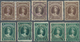 Queensland: 1882/1900 (ca.), QV Heads Large Types 2s.6d. Vermilion, 5s. Rose, 10s. Brown And £1 Deep - Brieven En Documenten