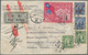 China: 1939/1944, Attractive Group Of 9 Censor Covers, Mostly Airmail To Europe Or USA, Comprising V - Other & Unclassified