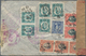 China: 1939/1944, Attractive Group Of 9 Censor Covers, Mostly Airmail To Europe Or USA, Comprising V - Sonstige & Ohne Zuordnung