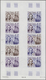 Französisch-Polynesien: 1958/1978, IMPERFORATE COLOUR PROOFS, MNH Collection Of 28 Complete Sheets ( - Nuevos