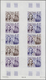 Französisch-Polynesien: 1958/1978, IMPERFORATE COLOUR PROOFS, MNH Collection Of 28 Complete Sheets ( - Ungebraucht
