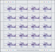 Guinea-Bissau: 2002, AVIATION, Complete Set Of Four In Miniature Sheets With 20 Stamps Each, In An I - Guinea-Bissau