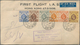 Hongkong - Besonderheiten: 1936/37, Hong Kong-Penang-London FFC First Thru-flight By IAS (2, Registe - Otros & Sin Clasificación