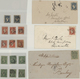 Indien: 1854-55 Lithographs: Collection Of 23 Single Stamps Used And Four Covers, With Two Singles A - 1854 Britse Indische Compagnie