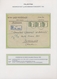 Palästina: 1919/1947, POSTAL RATES, Specialized Collection With Ca.80 Covers, Cards And Stationeries - Palestina