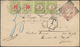 Großbritannien - Stempel: 1880 - 1906 (ca.), About 180 Stamp-covers, Besides, In Particular "Squared - Marcofilie