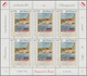 Monaco: 2005, 0.77, 2.50, 3.10 € Historical Advertising Posters, 7.700 Sets In Sheets Of Six Stamps - Usados