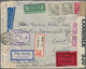 Schweden: 1936/1949, Approx. 38 Flight Covers To And From Sweden Including Parts Of A Crashcover Fro - Covers & Documents