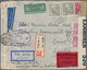 Schweden: 1936/1949, Approx. 38 Flight Covers To And From Sweden Including Parts Of A Crashcover Fro - Briefe U. Dokumente