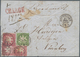Delcampe - Württemberg - Marken Und Briefe: 1863/1865, Partie Von Sechs Briefen Mit Frankturen Der Weit Gezähnt - Other & Unclassified