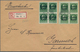 Delcampe - Bayern - Marken Und Briefe: 1876/1920, Gehaltvoller Posten Mit Ca.90 Belegen, Dabei Dienstpost Mit H - Sonstige & Ohne Zuordnung