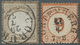 Deutsches Reich - Brustschild: 1872/1874, Lot Von Vier Marken: MiNr. 1 Auf Unkompletter Karte, 11 Mi - Verzamelingen