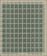 Deutsches Reich - Inflation: 1922, Posthorn 4 Mark Dunkelgrün, WZ 2 UNGEZÄHNT Im Kompletten 100-er B - Verzamelingen