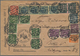 Deutsches Reich - Dienstmarken: 1921/1942, MISCHFRANKATUREN DIENST- Und FREIMARKEN, Interessantes Ko - Dienstzegels