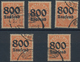 Deutsches Reich - Dienstmarken: 1923, 800 Tsd. Auf 30 Pfg. Mit Wz. Rauten, Engros-Partie Von Zehn Sa - Servizio