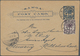 Deutsche Kolonien - Samoa - Ganzsachen: 1896/1897, J.Davis-Privatpost, Lot Von Drei Karten 1 P. Blau - Samoa