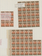 Delcampe - Danzig: 1920, Netzunterdrucke Nr. 27-30 In Kompletten Druckbogen, Dazu 595 Marken Aus Nr. 26-31 Und - Sonstige & Ohne Zuordnung