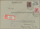 Delcampe - Berlin: 1949, Aussergewöhnlicher Sammlungsbestand Mit Mischfrankaturen ROTAUFDRUCK/BAUTEN Auf Insges - Covers & Documents