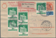 Delcampe - Bizone: 1945/1951, Vielseitige Partie Von Ca. 115 Briefen Und Karten Mit Frankaturen AM-Post, Band/N - Andere & Zonder Classificatie