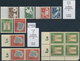 Delcampe - Bundesrepublik Deutschland: 1949/55, Postfrische Partie Folgender Werte: Bund 111-12 5x, 117-20, 121 - Verzamelingen