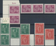 Delcampe - Bundesrepublik Deutschland: 1949/55, Postfrische Partie Folgender Werte: Bund 111-12 5x, 117-20, 121 - Colecciones